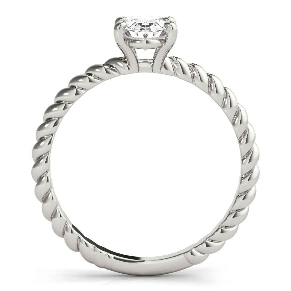Eleanor Oval Diamond Solitaire Engagement Ring-VIRABYANI